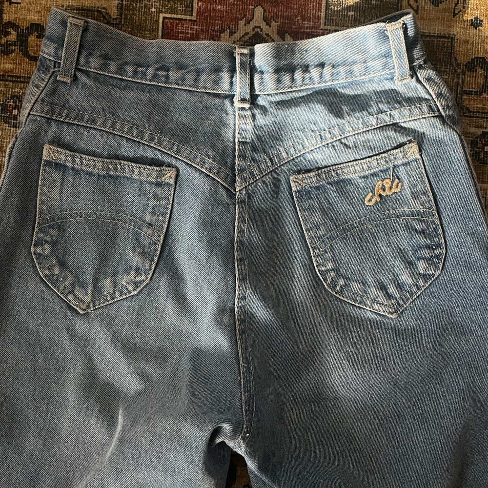 Vintage “chic” straight leg high-waisted jean